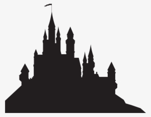 Cinderella Castle Silhouette Png - Harry Potter Silhouette Castle