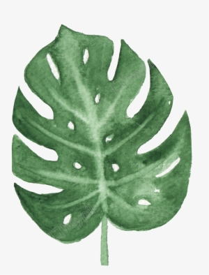 The Green Leaf Watercolor