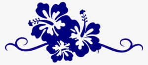 Blue Flower Clipart Border - Hibiscus Clip Art
