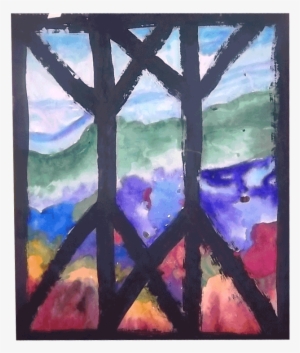 Castle Window - Painting