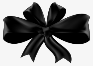 Black Bow Png Clip Art - Bow Png