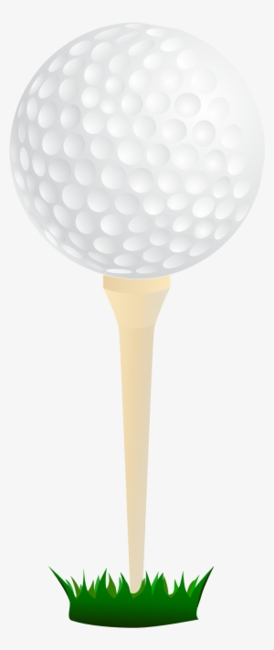 Free Golf Ball On A Tee Clip Art - Golf Ball On Tee Shower Curtain