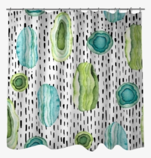 Seamless Pattern Of Watercolor Abstract Shapes With - Towel