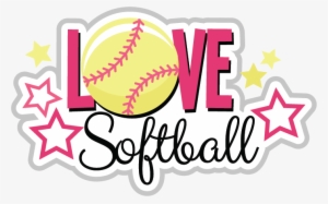Love Clipart Softball - Love Softball