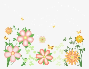 Watercolor Floral Border Decoration, Flower, Flowers, - Design Clipart On Transparent Background
