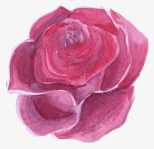 Pink Watercolor Flower Png - Transparent Png Watercolor Flowers