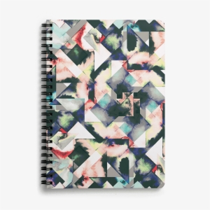 Dailyobjects Watercolor Marble Tiles A5 Notebook Plain - Tile Art