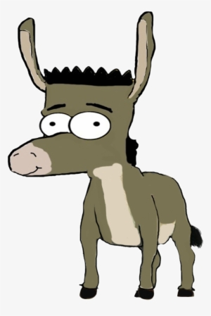 Bart Simpson As Donkey By Darthraner83 On Clipart Library - Donkey