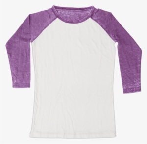 Burnout White/purple Baseball Shirt - Baseball