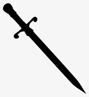 Sword Png Black Clip Art Library - Sword Silhouette Png