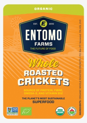 Entomo Farms, The Future Of Foods, Sustainable, Food, - 【昆虫食】【カナダ産】ロースト状のコオロギ クリケットロースト 56g(eu 米国 カナダのオーガニック認証)