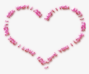 Love Text Png - Heart