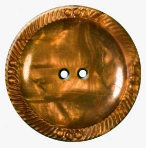 Button With Decorative Border, Gold - Shirt Buttons