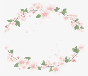 Read It - Circle Of Pink Flowers Png