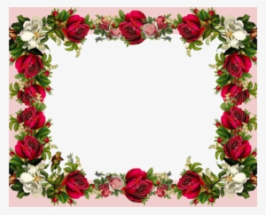 Download Rose Flower Frame Clipart Picture Frames Rose - Rose Flower Page Border