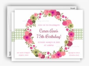 Flower Wreath Party Party Invitation • Baby Shower - Art