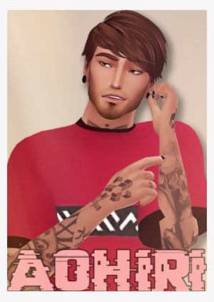 2 Sims 4 Clay Male Hair Transparent Png 500x705 Free Download On Nicepng