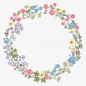 Logo White Png Yazi - Wedding Flower Circle Png
