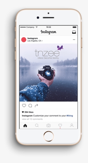 Phone Instagram - Natur-visitenkarte Der Kamera Moderne Einfache Visitenkarte