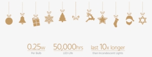 String Of Lights Png Download - Christmas Hanging Graphic Png