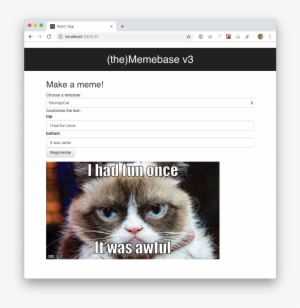 You Will Implement Two React Components And Memecustomizer - Youtube Star Grumpy Cat