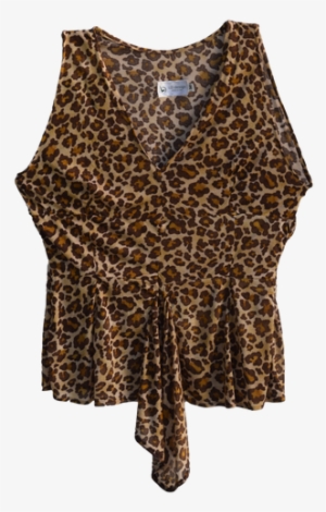 Leopard Jersey Printed Top - Blouse