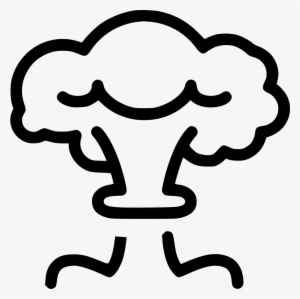 Cloud Png Icon Free Download Onlinewebfonts Com - Mushroom Cloud Clipart Black And White