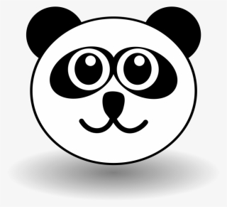 Panda, Bear, Face, Head, Happy, Smile, Animal - Panda Face Clip Art