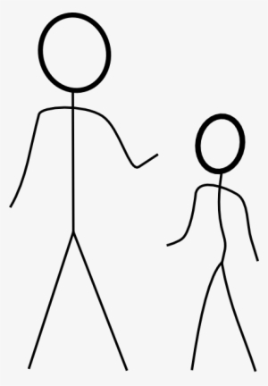 Two Stick Figures Clip Art - Two Stick Figure People