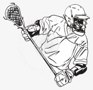 Jpg Freeuse Stock Lacrosse Drawing Full Body - Easy To Draw Lacrosse Player