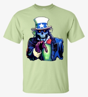 Uncle Sam Skeleton T Shirt