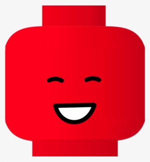 Lego Clipart Cube - Red Lego Face