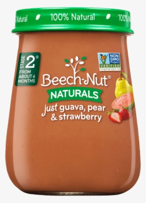 Naturals Just Guava, Pear & Strawberry Jar - Beech-nut Naturals Stage 2 Purees - Sweet Corn &