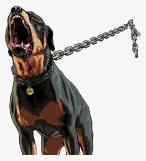 Rottweiler Dog Cão Chains Correntes @lucianoballack - Grand Theft Auto V Png