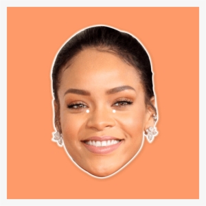 Happy Rihanna Mask - Rihanna Face Png