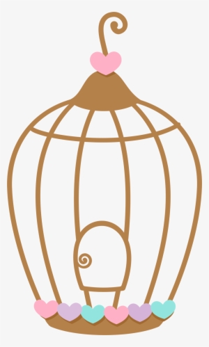 Aves & Passáros & Corujas Etc - Bird In A Cage Clipart