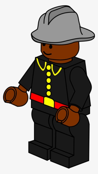 Lego Town Fireman - Lego Clipart