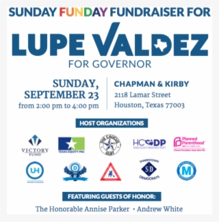 Sunday Funday Fundraiser For Lupe Valdez - Lupe Valdez Posters