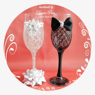 White Wedding Glasses - Wedding