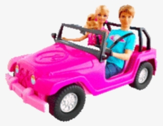 Barbie Jeep Png Png Royalty Free - Barbie Beach Cruiser + Barbie And Ken Dolls