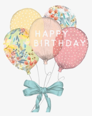 Ftestickers Watercolor Balloons Happybirthday