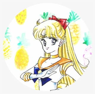 Sailormoon Aesthetic Anime Vaporwave Girl Animegirl - Sailor Venus Manga