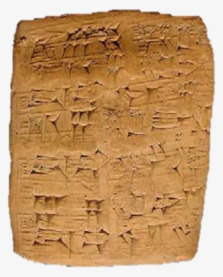 A Clay Tablet With Ancient Greek Writing - Clay Tablets