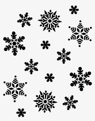 Black And White Snowflake Christmas Tree Clipart Hatenylo - Snowflake Clipart Black And White