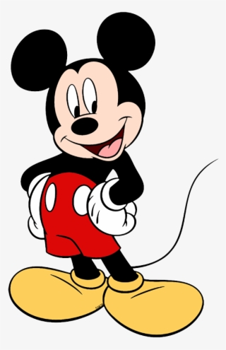 New Mickey Mouse Back View New Standing With His Hands - Mickey Mouse Vector Png