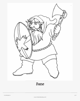 Dane The Dwarf From Clifton Chase And The Arrow Of - Line Art