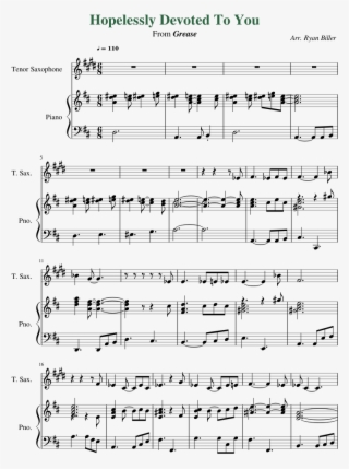 Print - Hopelessly Devoted To You Partitura