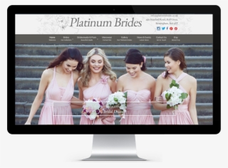 An Ornate, Vibrant Website For A Wedding Dress Shop