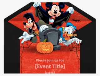 Free Mickey Mouse Halloween Invitations In 2018 Disney - Disney Halloween Party Invitation