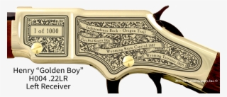 Wyoming State Pride Engraved Rifle - Henry Golden Boy Lineman Rifle